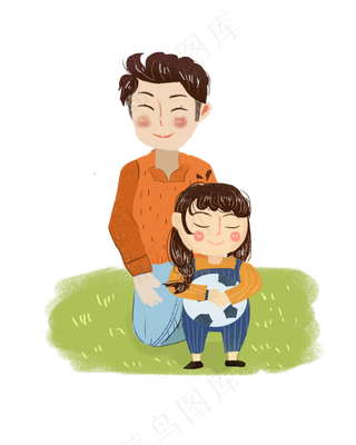 儿童节父女玩足球