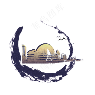 标志性建筑香港国际会展中心