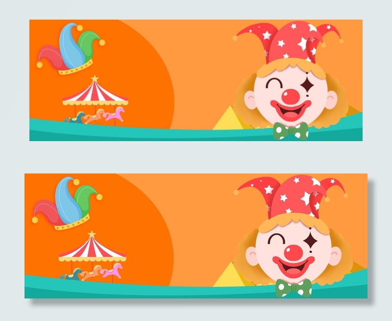 喜剧马戏团4.1愚人节电商banner背景图片素材