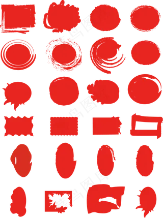 各种古印章矢量图