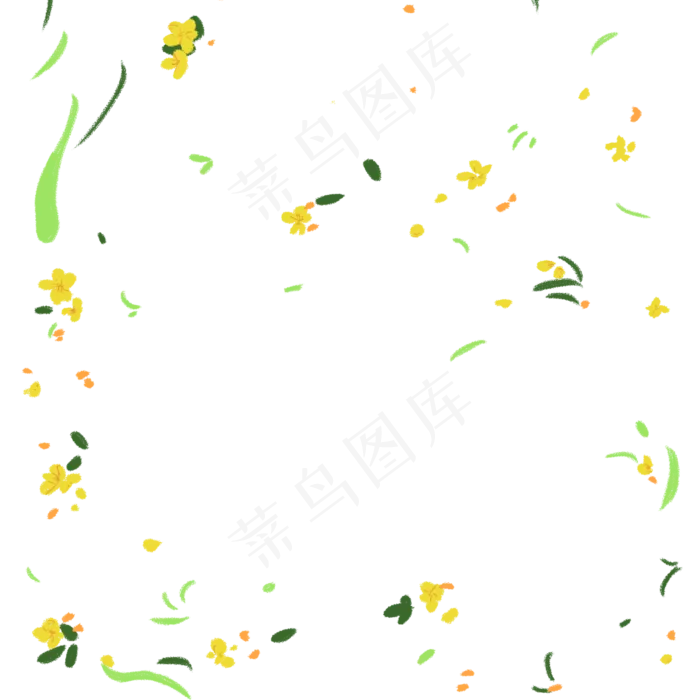 草地花朵(2000X2000(DPI:300))psd模版下载