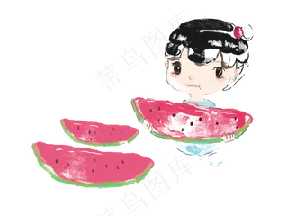 二十四节气小暑手绘