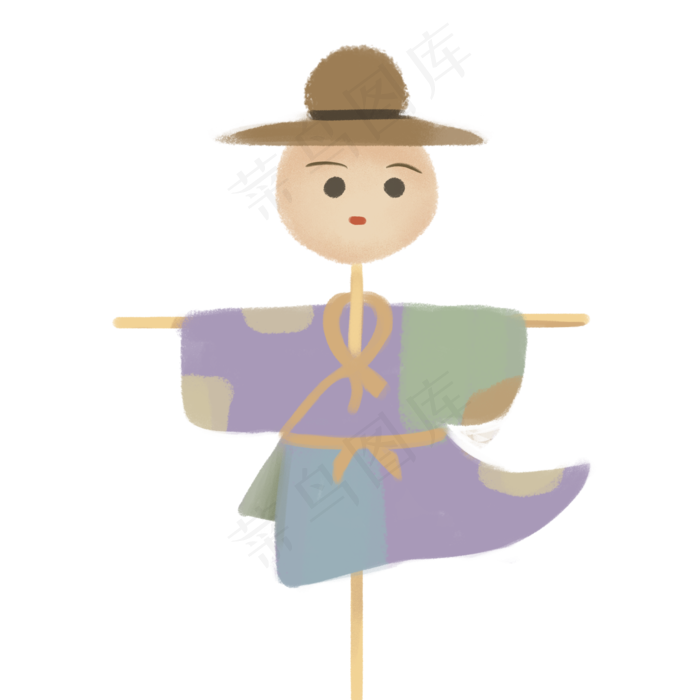 小满稻草人(3508X3508(DPI:300))psd模版下载