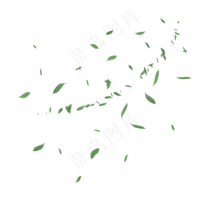 手绘唯美小清新绿叶下载(2000*2000px)psd模版下载