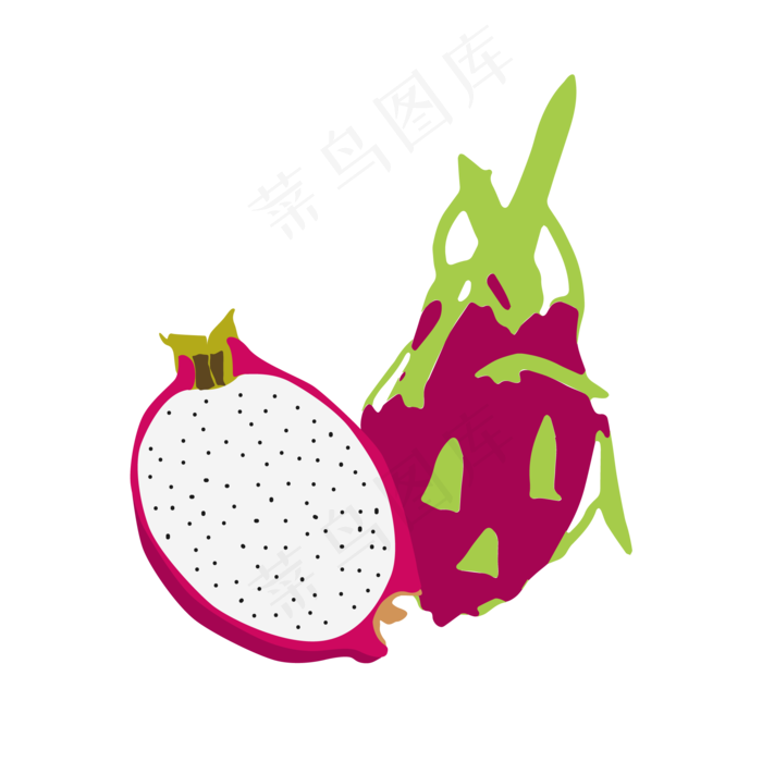 处暑火龙果热带水果高清图