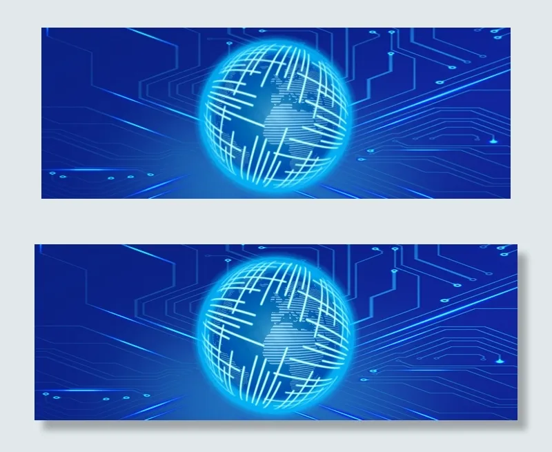 蓝色商务平面banner(1920*700px 	       )psd模版下载