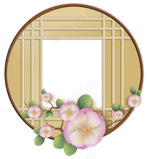 日风窗子和樱花 日风窗子和樱花