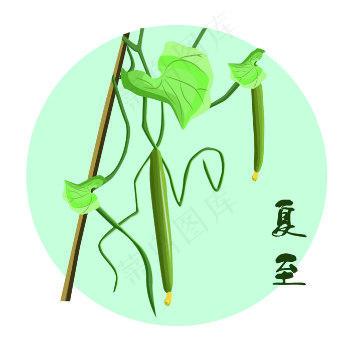 24节气夏至(4167*4167px 300 dpi )ai矢量模版下载