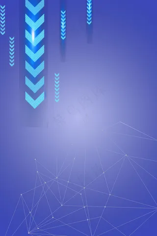 简单简约蓝色科技商务人才招聘