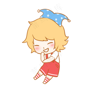 愚人节偷笑的小丑