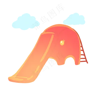 儿童节大象滑梯