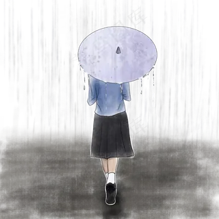 古风清明节雨纷纷,免抠元素