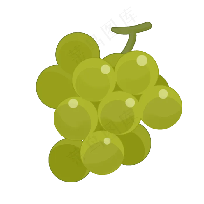 葡萄水果植物种植绿色晶莹(2000X2000(DPI:300))psd模版下载