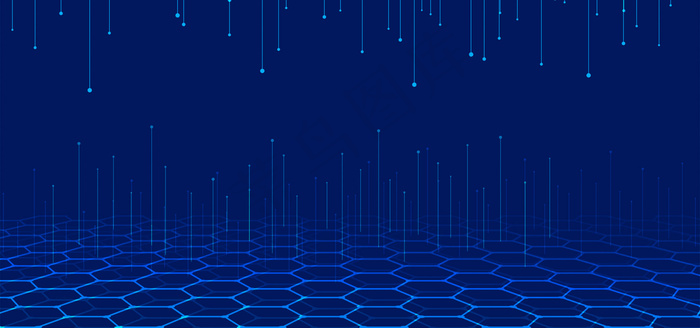 蜂巢网格科技背景