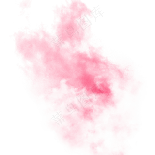 粉红色云烟,免抠元素