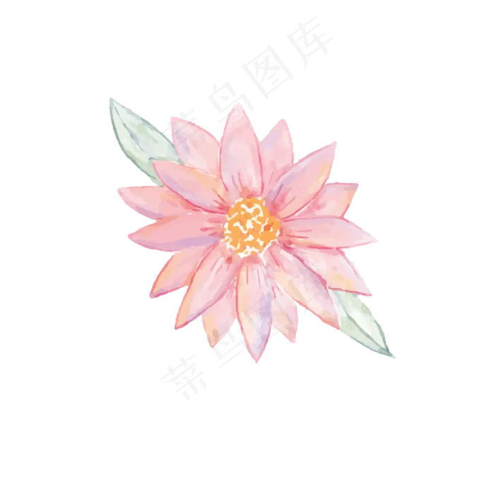 卡通花朵矢量素材