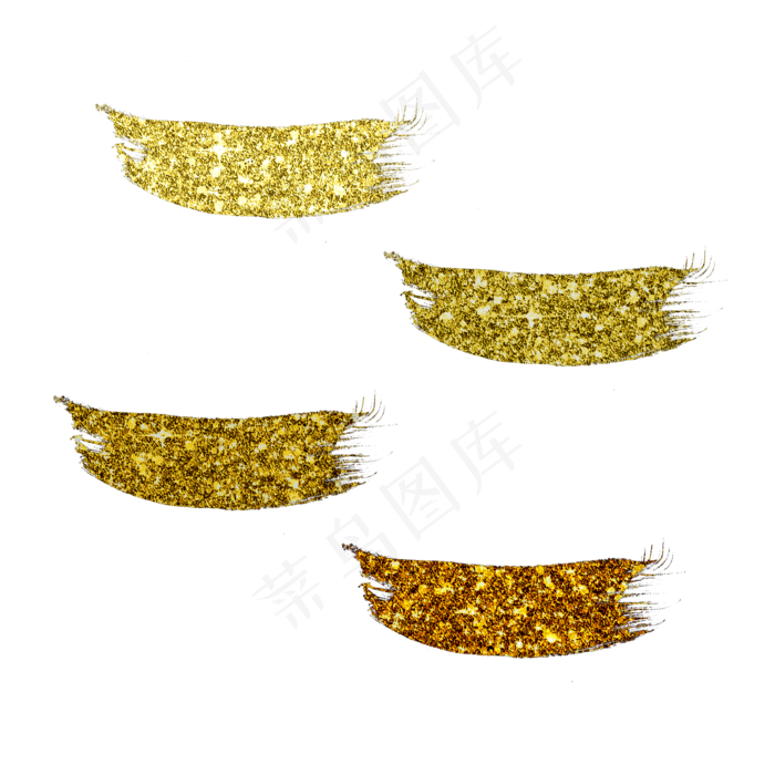黄色系金粉笔刷,免抠元素(2000X2000(DPI:300))psd模版下载
