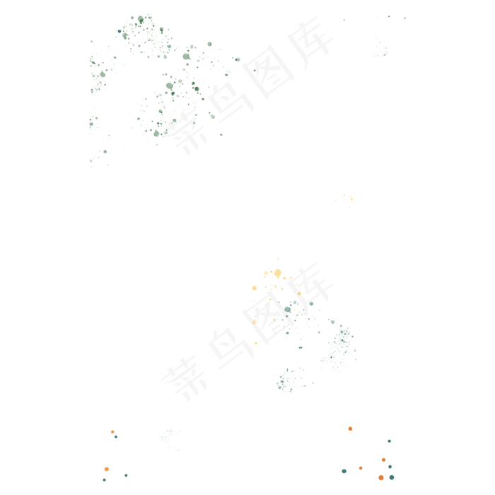 彩色油墨印刷点缀(2000X2000(DPI:300))psd模版下载