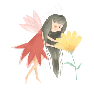 穿红色衣服的小精灵