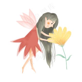 穿红色衣服的小精灵