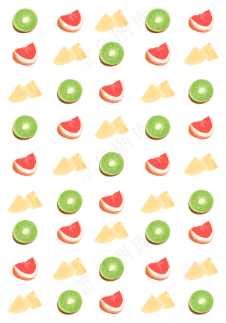 水果西柚清凉印花可爱排版