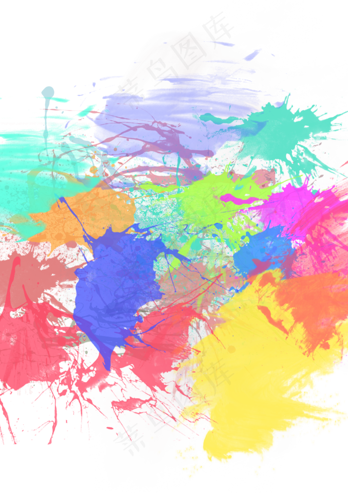 矢量水彩颜料,免抠元素