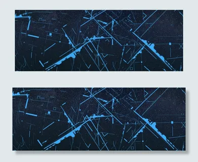 行走的人大气科技蓝色banner