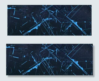 行走的人大气科技蓝色banner