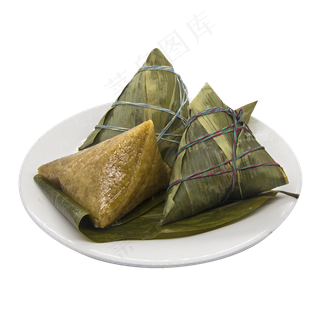 一盘美味粽子