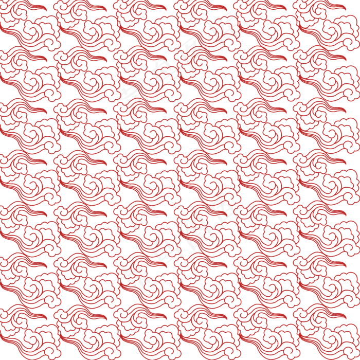 中国风祥云图案底纹设计,免抠元素(1024*1369px 72 dpi )ai矢量模版下载