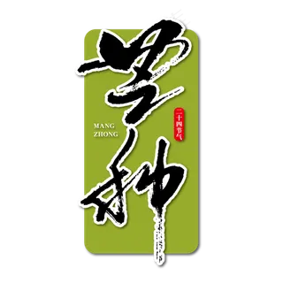 芒种艺术书法字