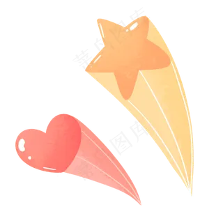 粉色黄色可爱六一儿童节星星爱心