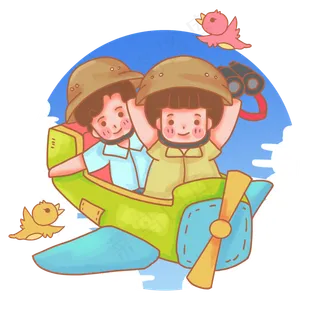 小小冒险家坐飞机