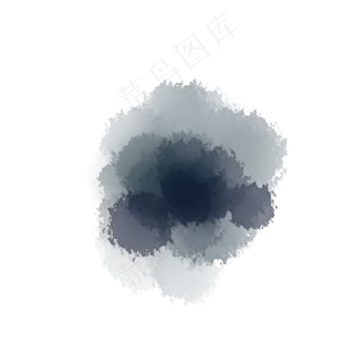 水墨滴溅荷花2017素材