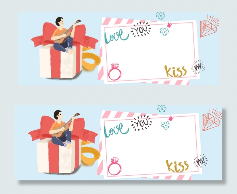 小清新520情人节背景