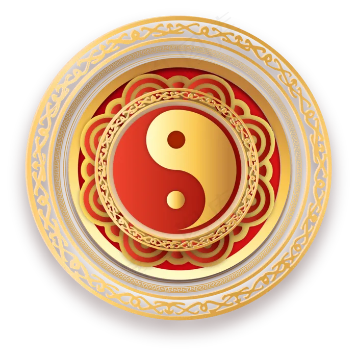 中国风立体太极八卦装饰,免抠元素(2000*2000px 300 dpi )ai矢量模版下载