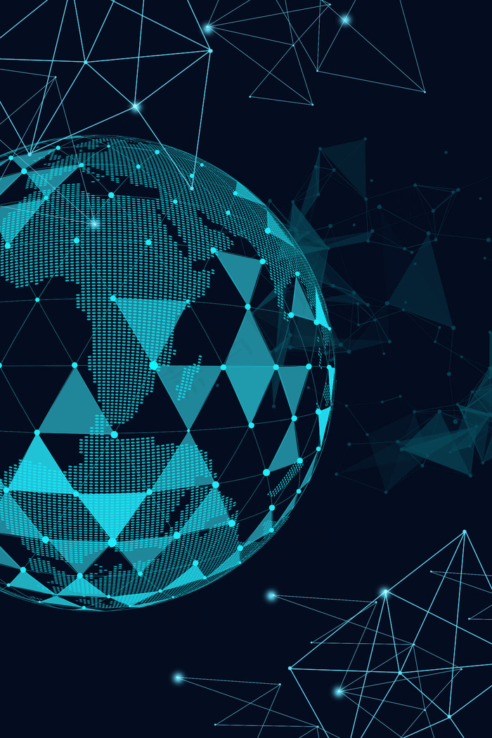 黑色商务几何背景