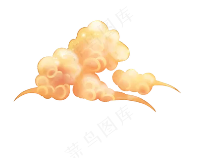 水彩云朵云纹