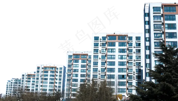 建筑小区住宅区公寓楼,免抠元素(4500X2563(DPI:300))psd模版下载