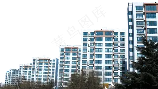 建筑小区住宅区公寓楼,免抠元素
