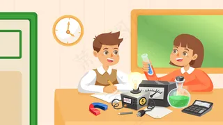 开学季教育文化新学期上课教室课程横幅配图