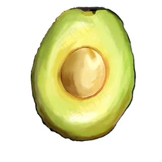 水果牛油果卡通小吃