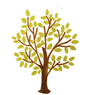 小清新树木免扣素材
