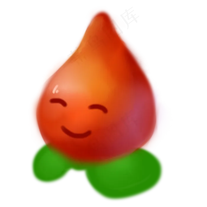 红色渐变水果美食元素(2000X2000(DPI:300))psd模版下载
