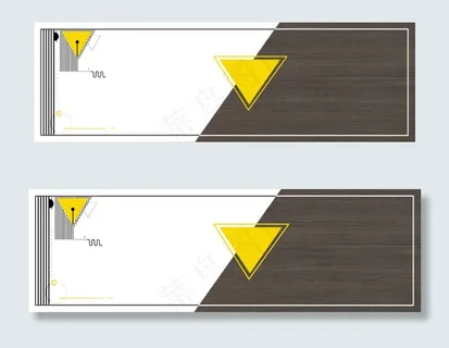 简约几何纹理banner