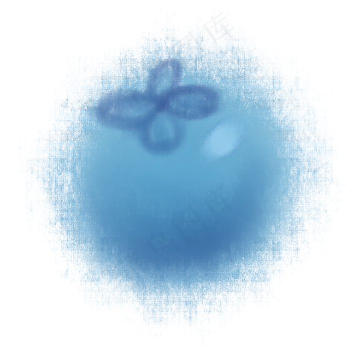 手绘水彩蓝莓水果(2000X2000(DPI:299))psd模版下载