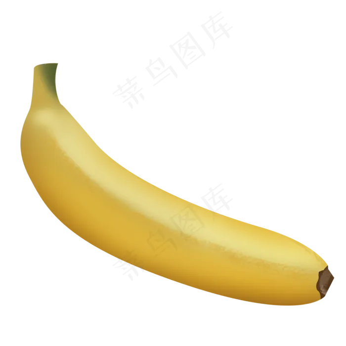 手绘黄色卡通香蕉psd免抠图(2000X2000(DPI:72))psd模版下载