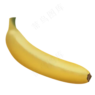 手绘黄色卡通香蕉psd免抠图