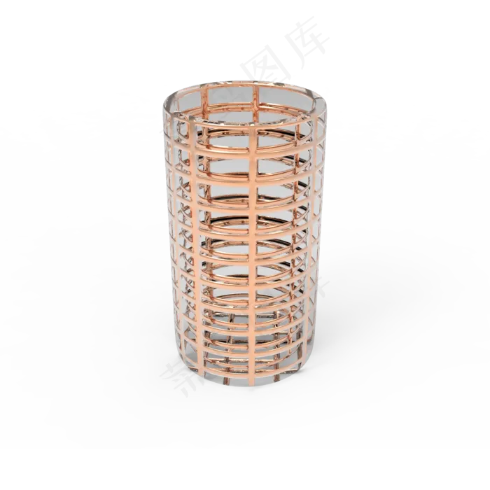 c4d花瓶摆件玫瑰金(2048*2048px 300 dpi )