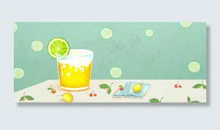 夏日降暑清凉饮料水果